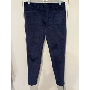 Women's Banana Republic sloan fit stretch Navy velveteen stretch Trousers Size 4